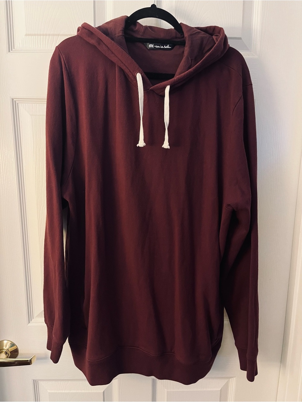 Travis Mathew Men's Maroon Pullover Hoodie